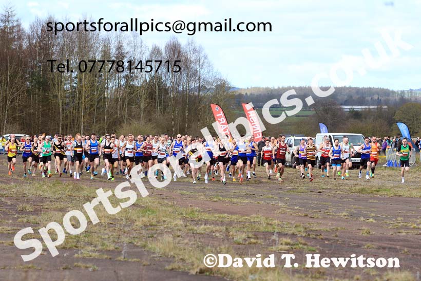 Senior mens 2023 Elswick Harriers Road Relays, Albamarle Barrack Airfield, Ouston, Northumberland. Photo: David T. Hewitson/Sports for All Pics